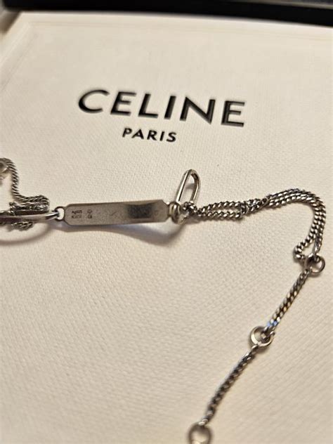 celine silver bracelet|second hand celine bracelets.